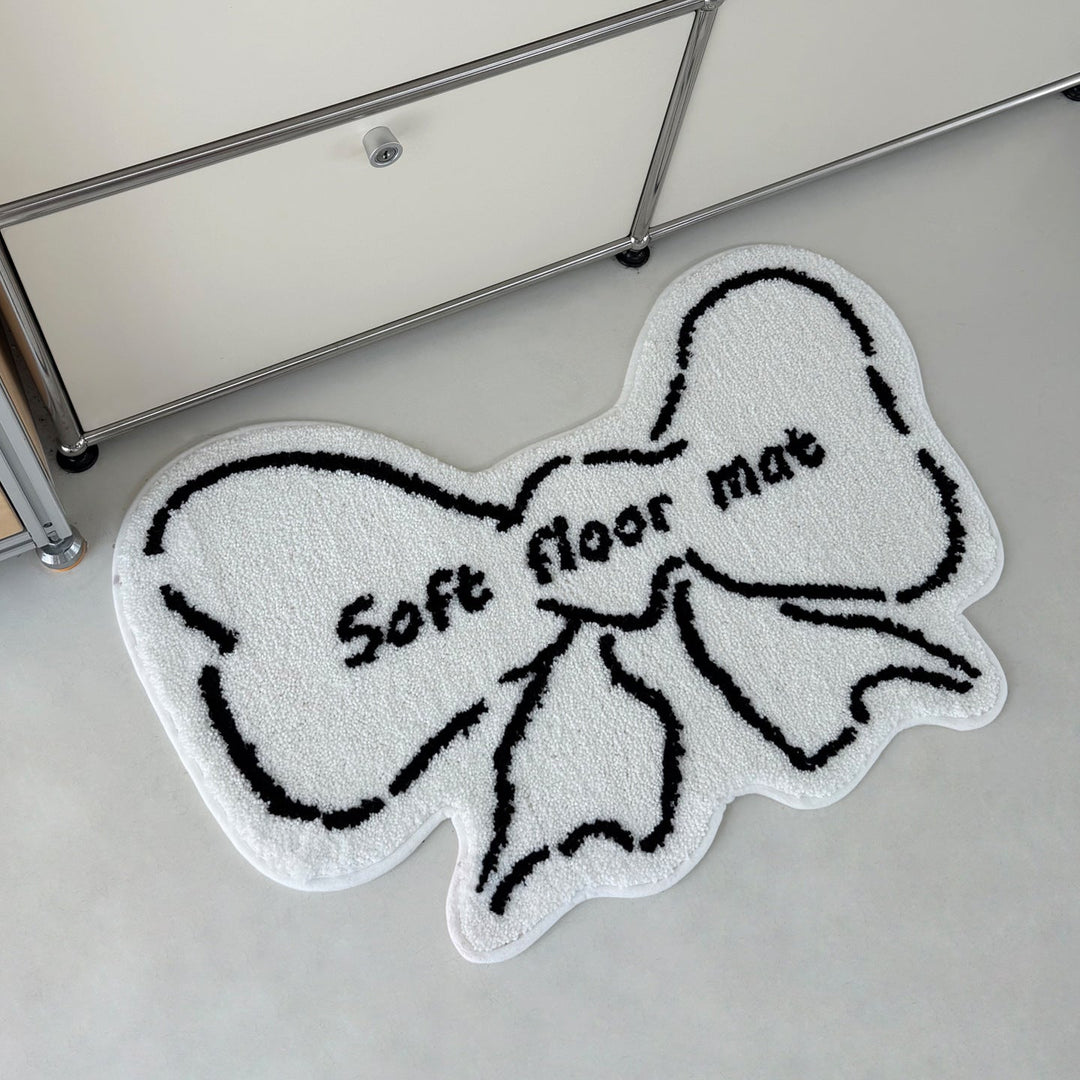 Cute Bow-Shaped Floor Mat