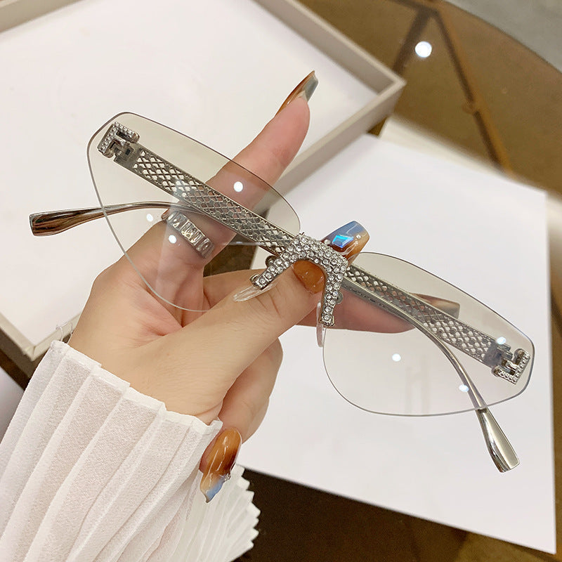 Women Designer Cat Eye Sunglasses with Sparkling Rhinestone Embellishment Kalsten