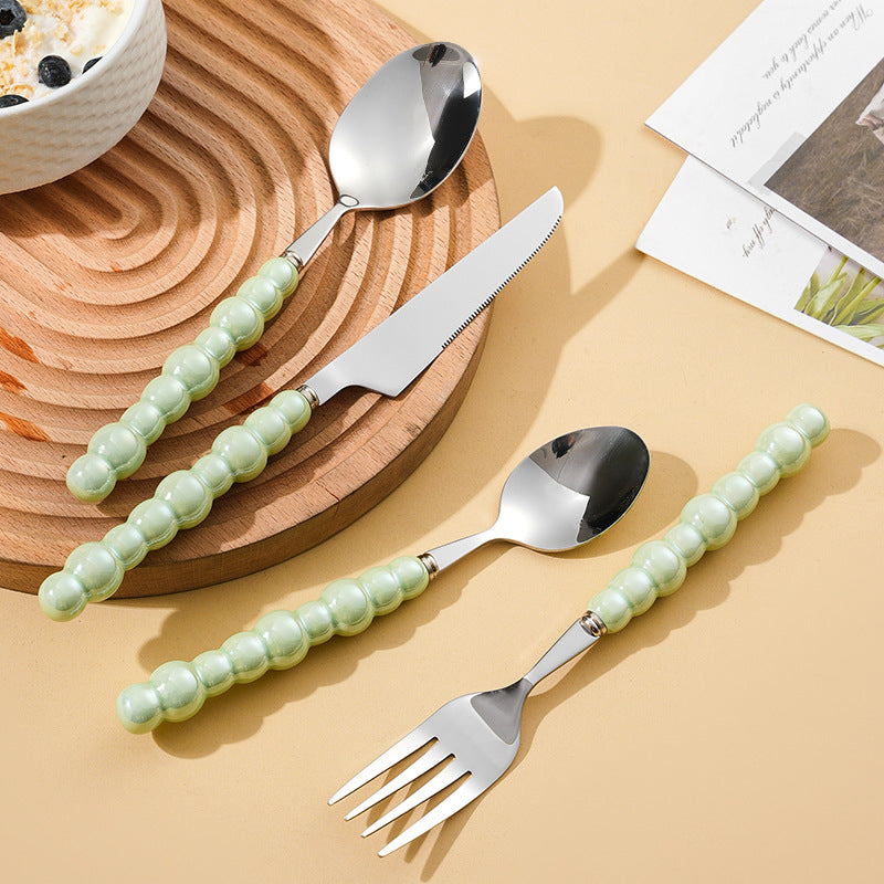 Elegant finger food fork with non-slip handle Kalsten