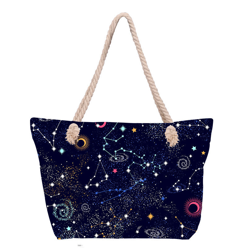 Beach bag with floral pattern Kalsten