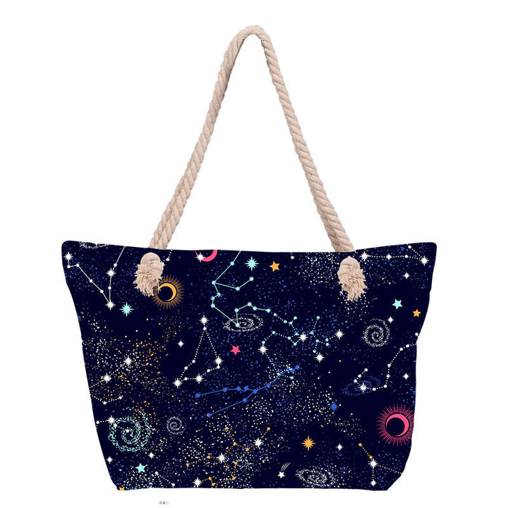 Beach bag with stylish flower design Kalsten