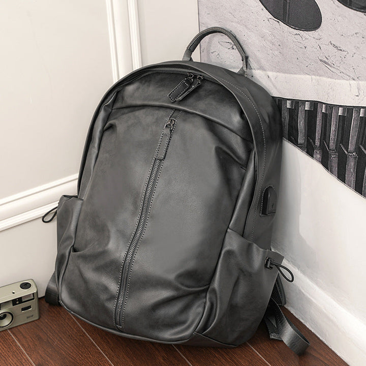 Elegant Backpack Made of Durable Faux Leather with Multifunctional Compartments Kalsten