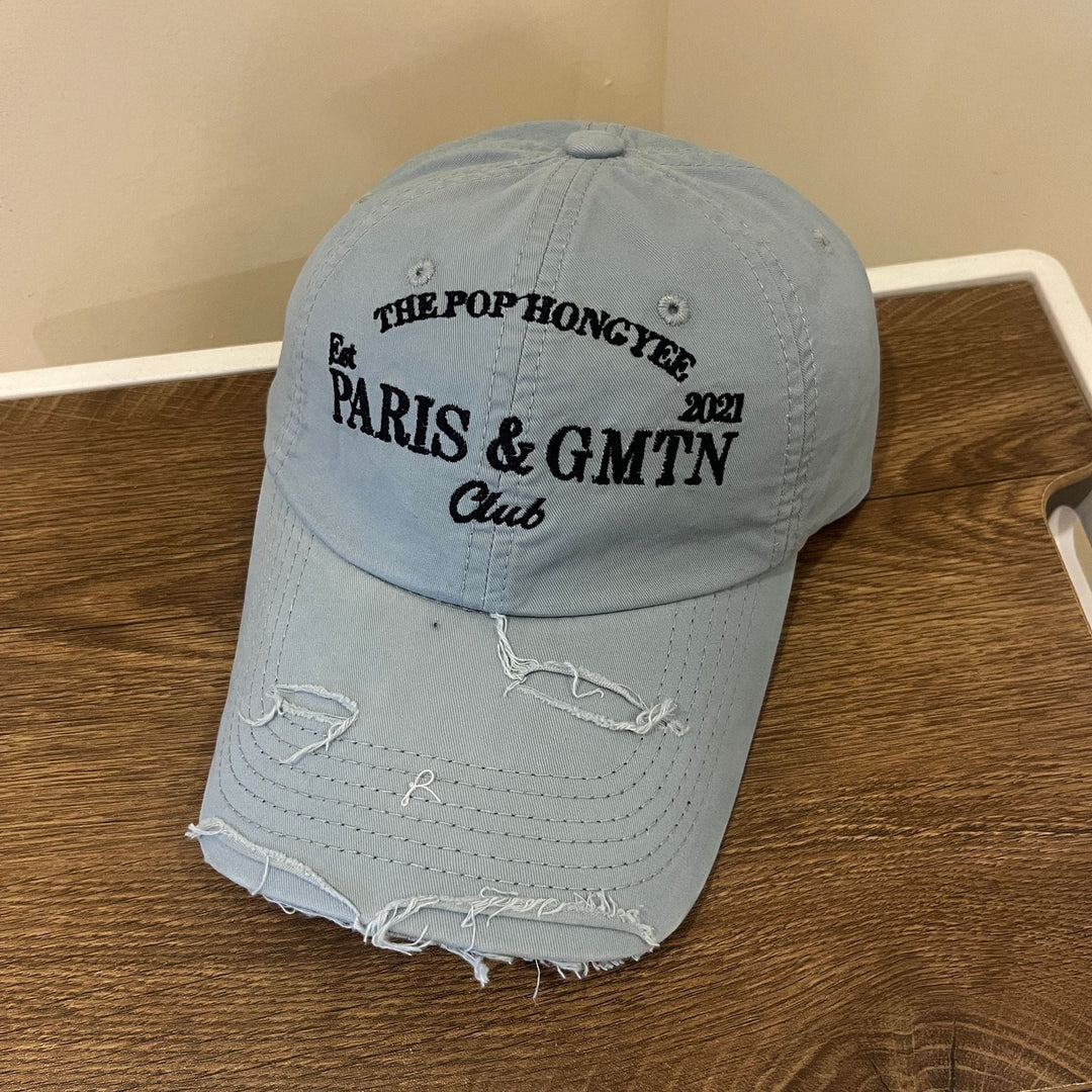 Men's Distressed Cotton Twill Baseball Cap Kalsten