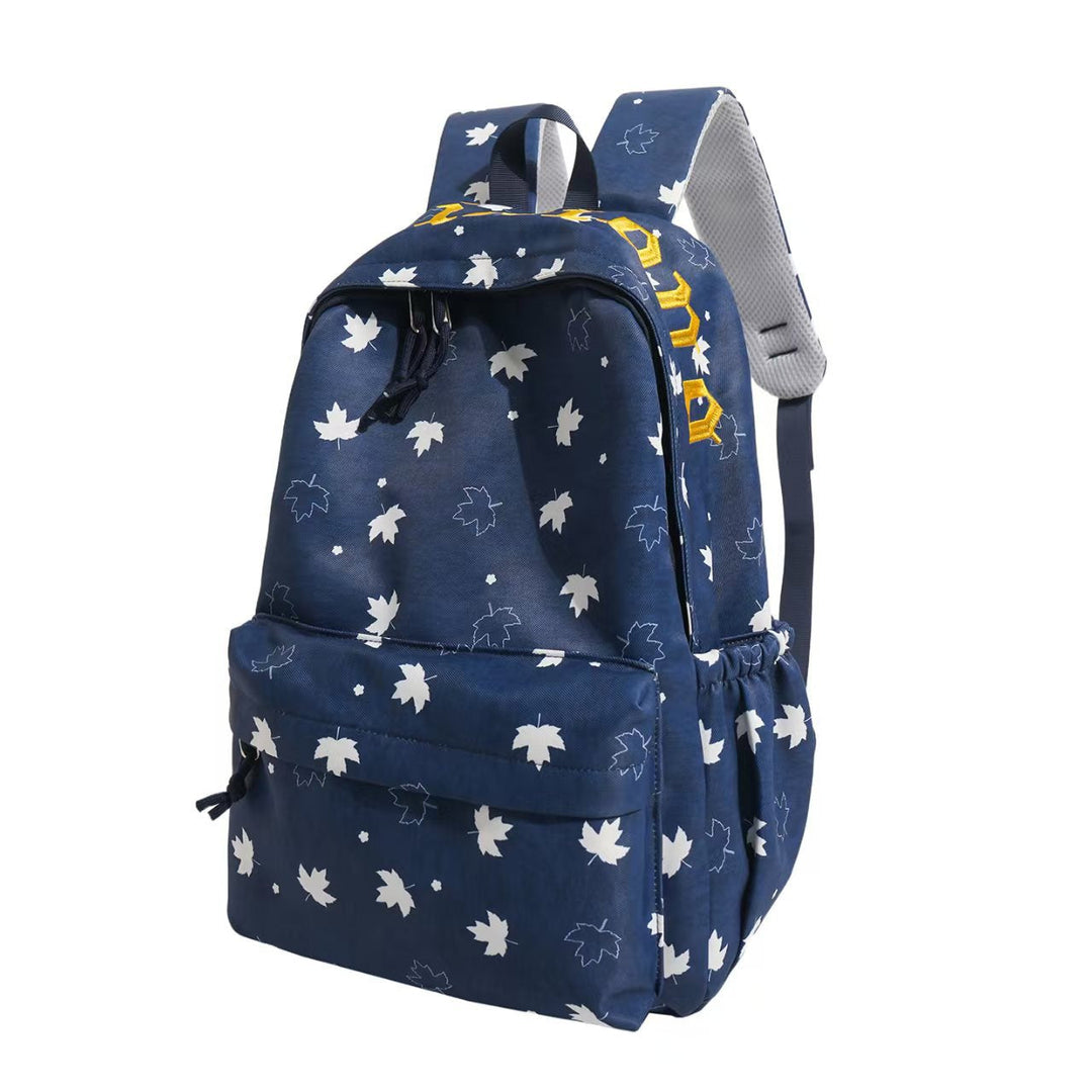 Stylish Leaf-Patterned Backpack Kalsten