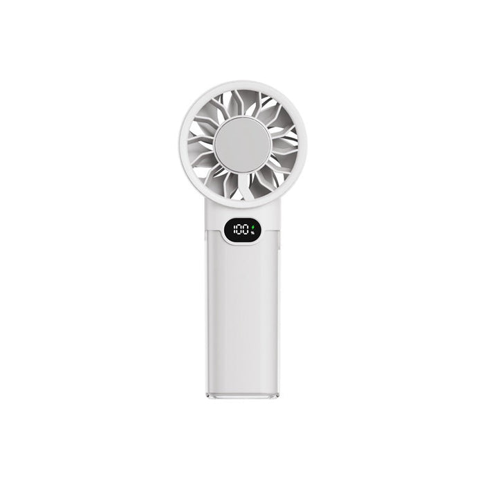 Women portable foil fan with digital display Kalsten