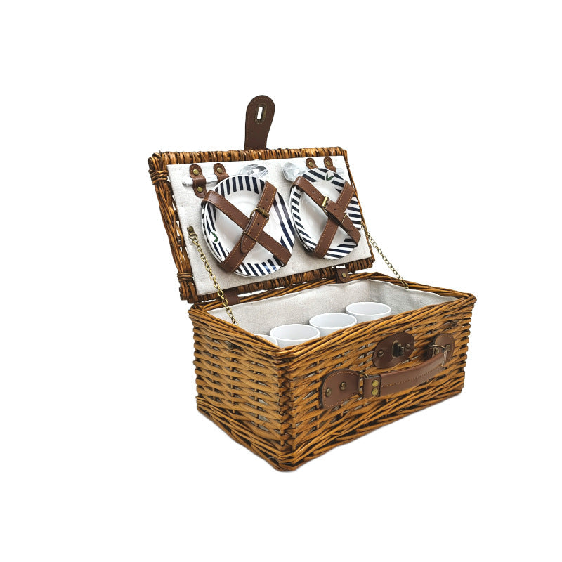 Ladies luxurious picnic basket with integrated crockery set Kalsten