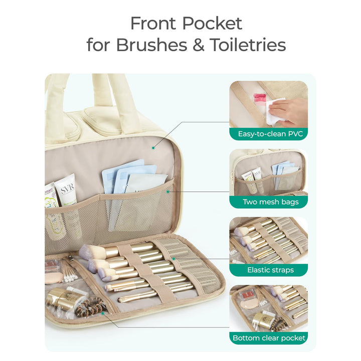 Cosmetic bag with organized compartments Kalsten