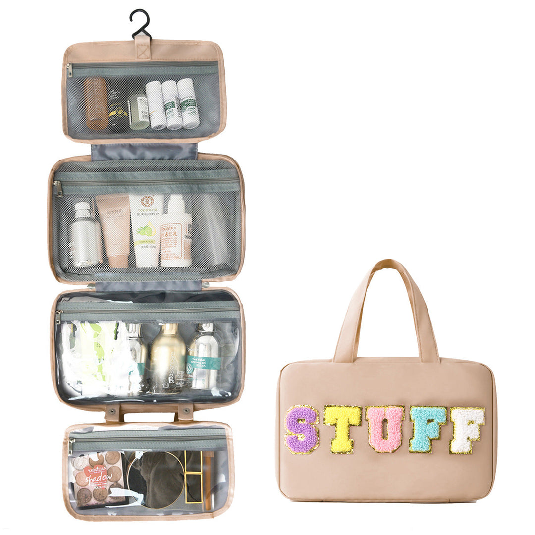 Multifunctional Cosmetic Organizer Bag with Hanging Design Kalsten