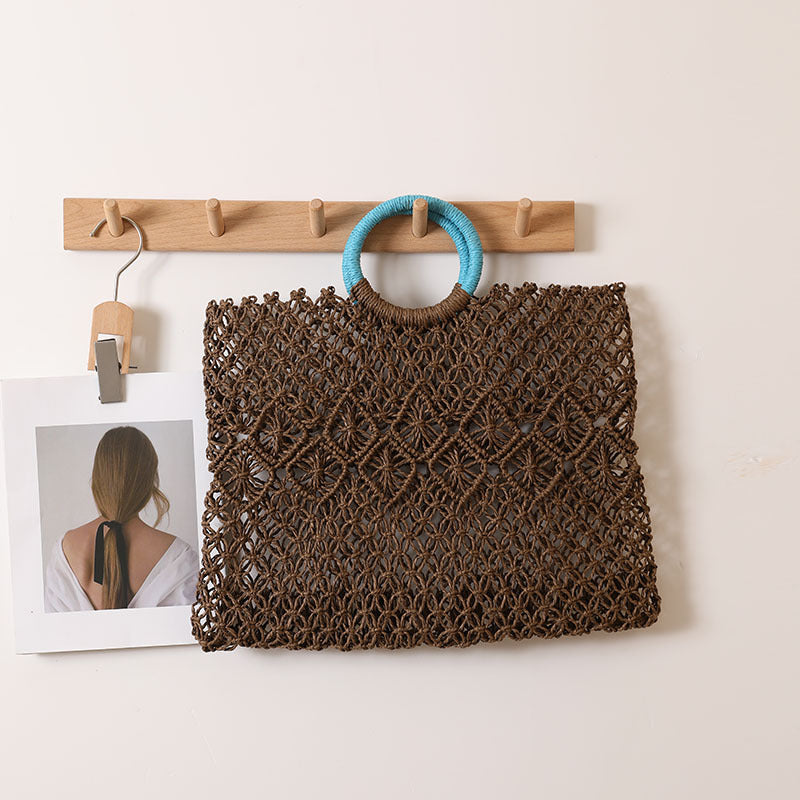 Elegant and Handmade Macrame Basket Bag Kalsten