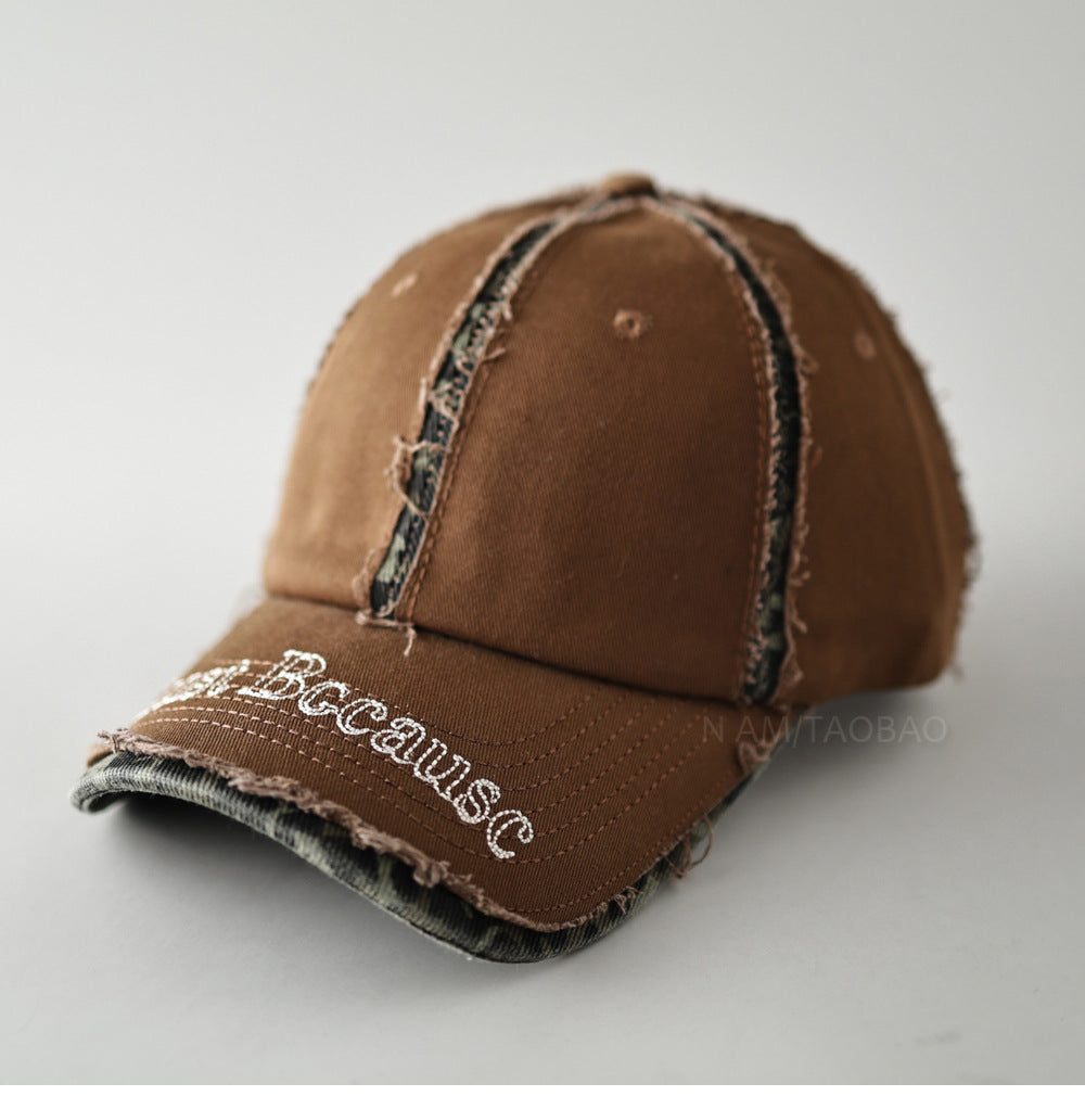Men's Distressed Vintage-Inspired Baseball Cap Kalsten