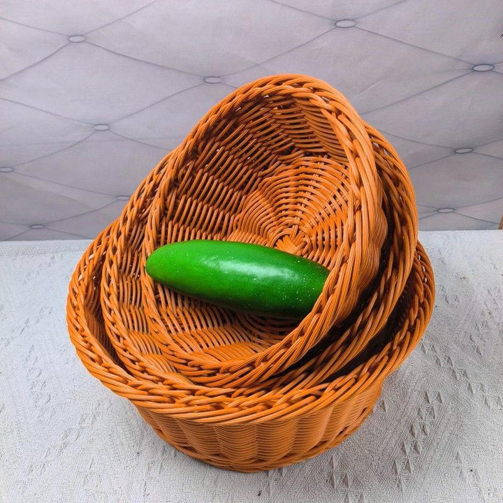 Handwoven Fruit Serving Bowls Kalsten