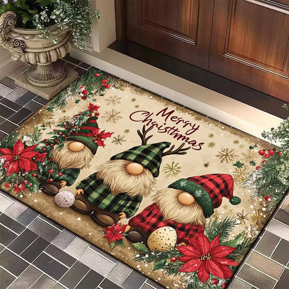 Festive Christmas Welcome Mat Acalora