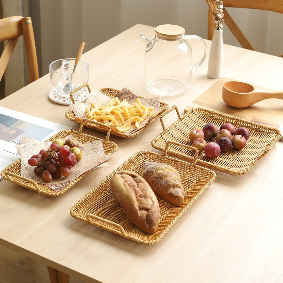 Home Decorative Woven Serving Tray Kalsten