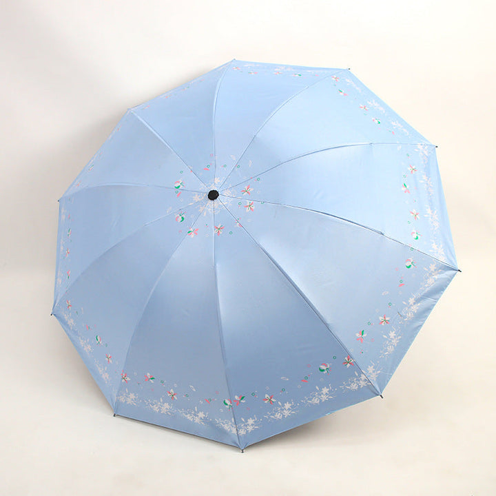 Women's Foldable Umbrella with Floral Patterns Kalsten