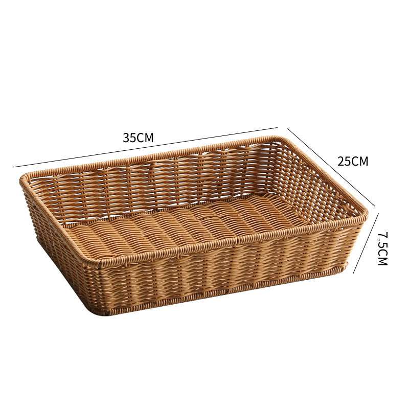 Unisex Rectangular Storage Basket made of hand-woven material Kalsten