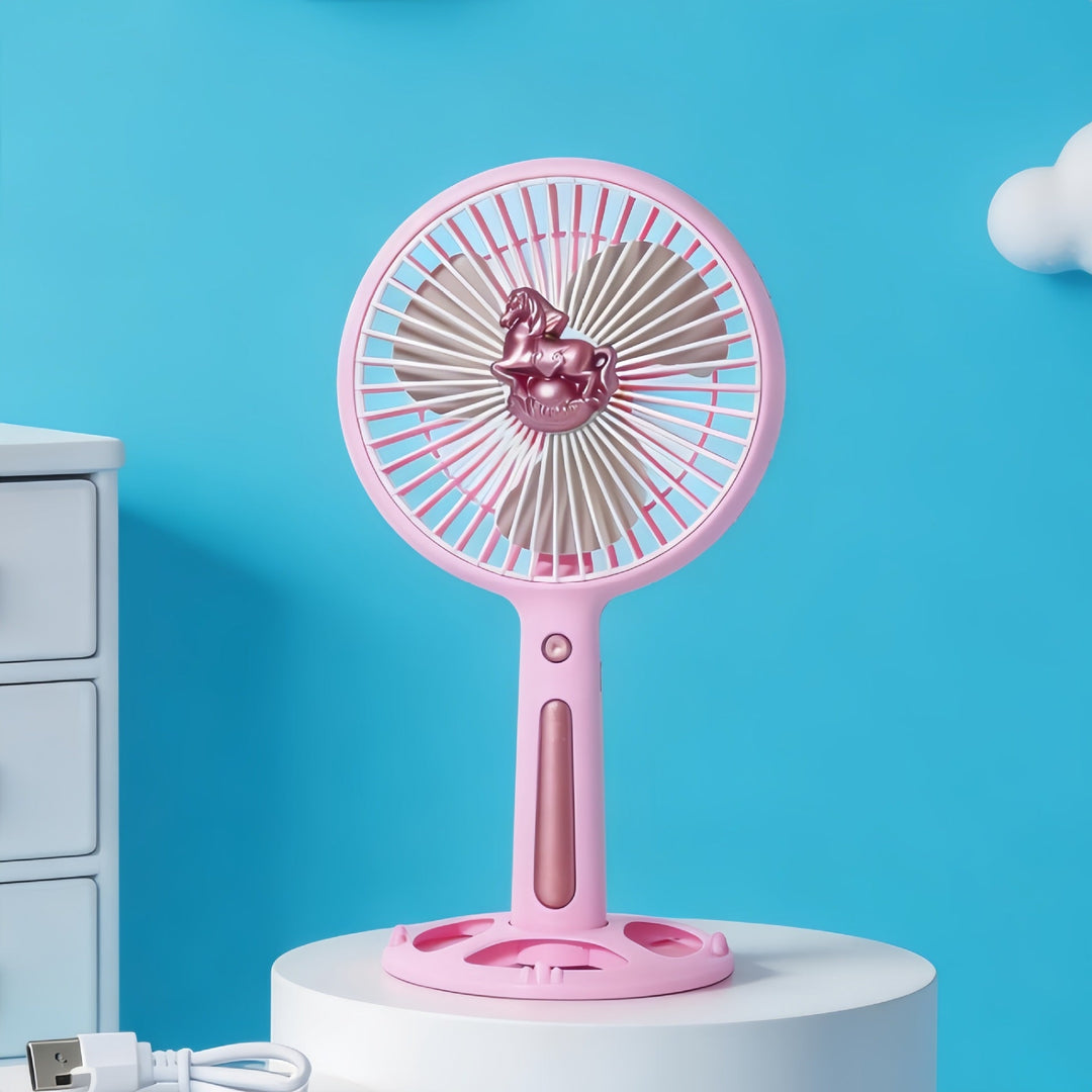 Women's Portable Handheld Fan with Flexible Angle and USB Connection Kalsten