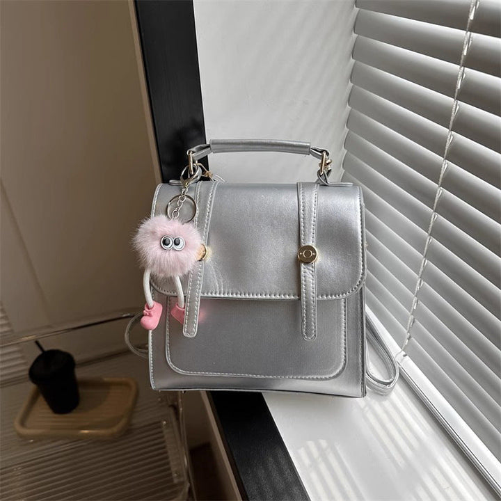 Textured Vegan Leather Satchel Kalsten