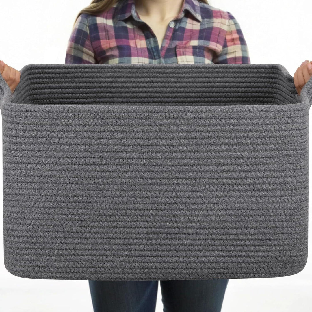 Women Versatile Storage Basket with Sturdy Handles Kalsten