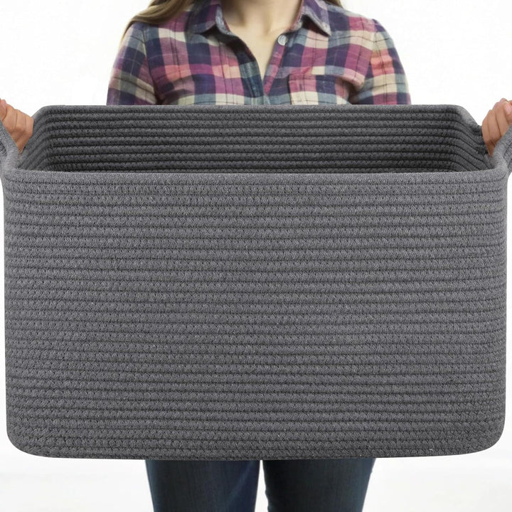 Women Versatile Storage Basket with Sturdy Handles Kalsten