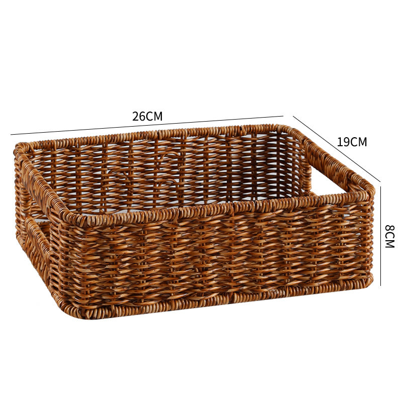 Handwoven Rustic Storage Tray Kalsten