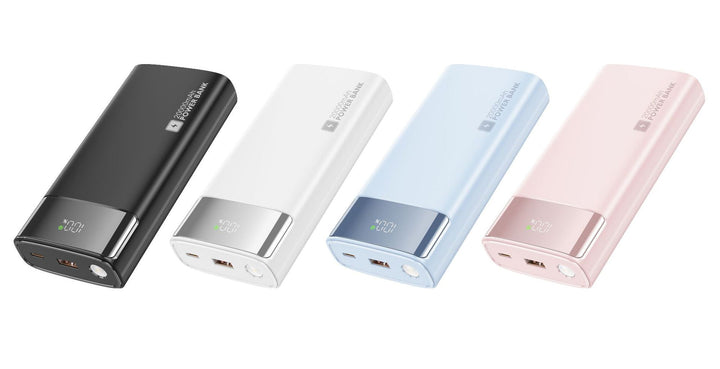 Portable power bank with slim design and digital display Kalsten