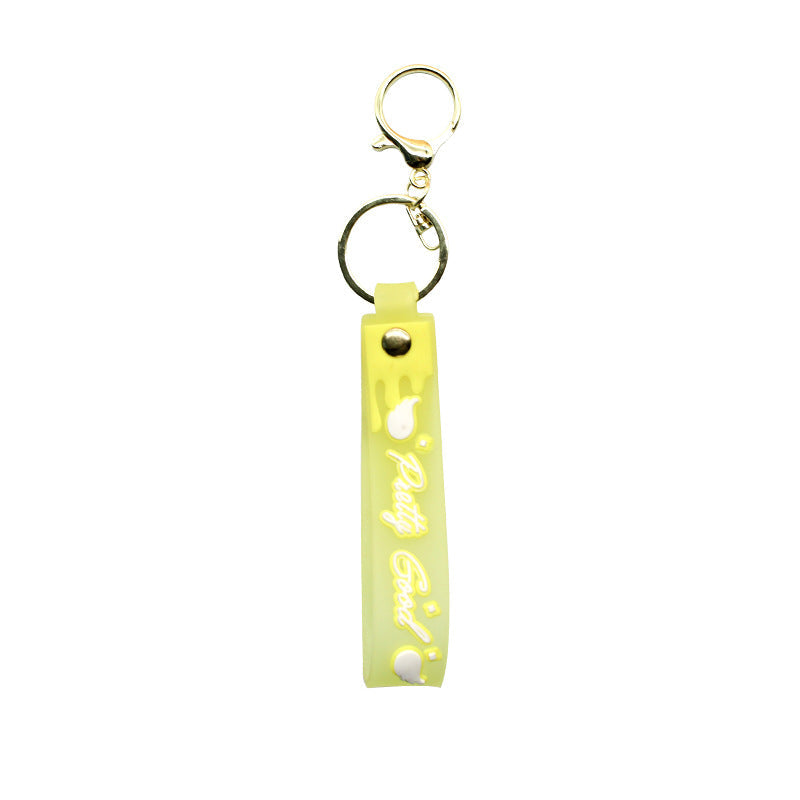 Unisex keychain made of high-quality silicone with playful design Kalsten