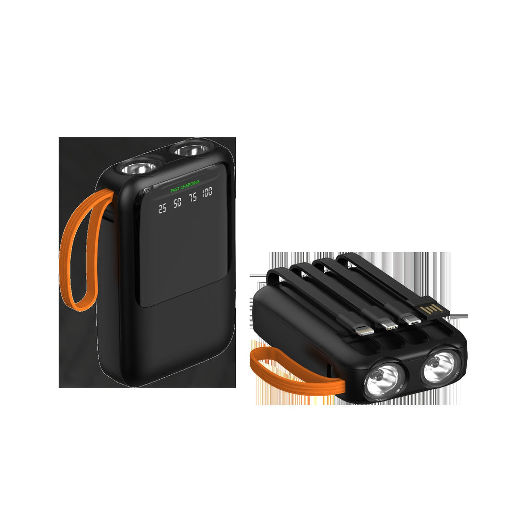 Portable power bank with versatile charging ports and LED display Kalsten