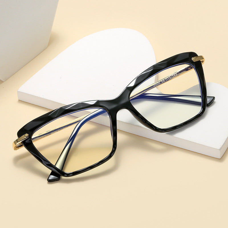 Women's fashionable oversized glasses with elegant metal frame Kalsten