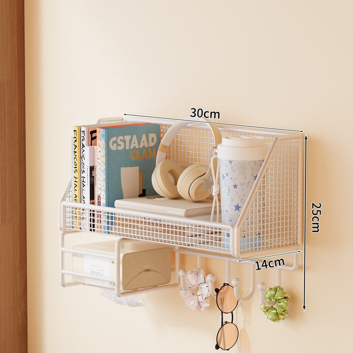 Wall-Mounted Mesh Storage Shelf Kalsten