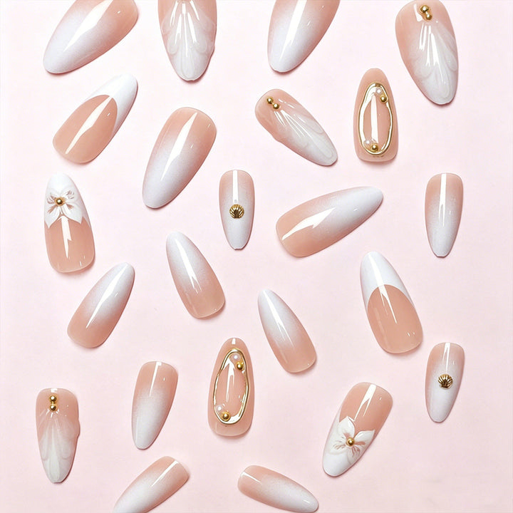 Floral Elegance Press-On Nail Tips Kalsten