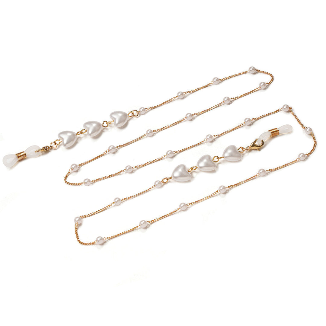 Elegant Heart-Shaped Pearl Chain kalsten