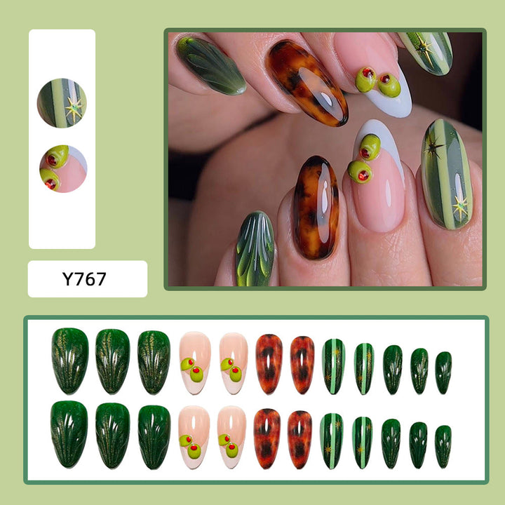 Artistic 3D decorated artificial nails Kalsten