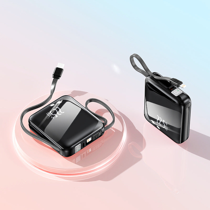 Portable power bank with integrated cable management and intelligent fast charging function Kalsten