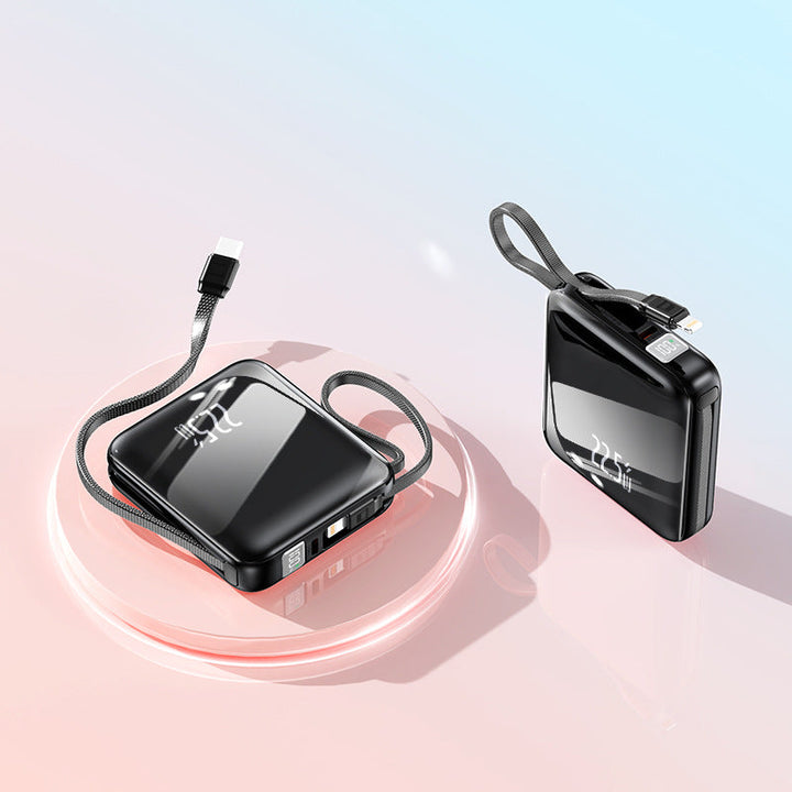 Portable power bank with integrated cable management and intelligent fast charging function Kalsten