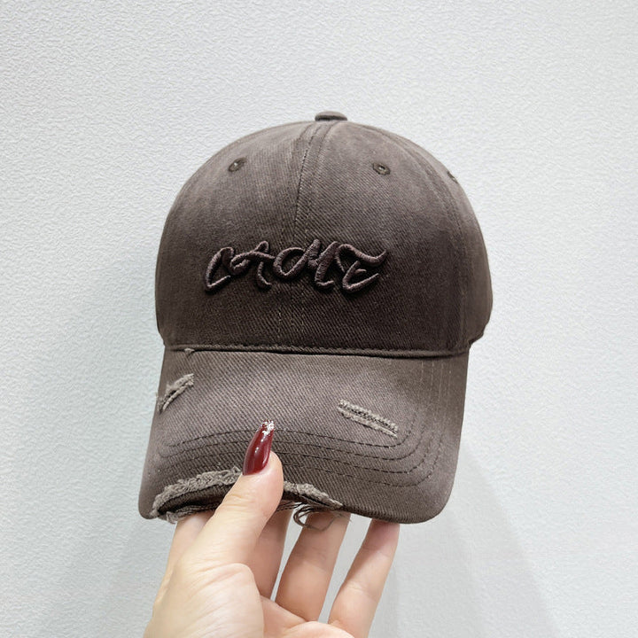 Men's Distressed Front Embroidered Baseball Cap Kalsten