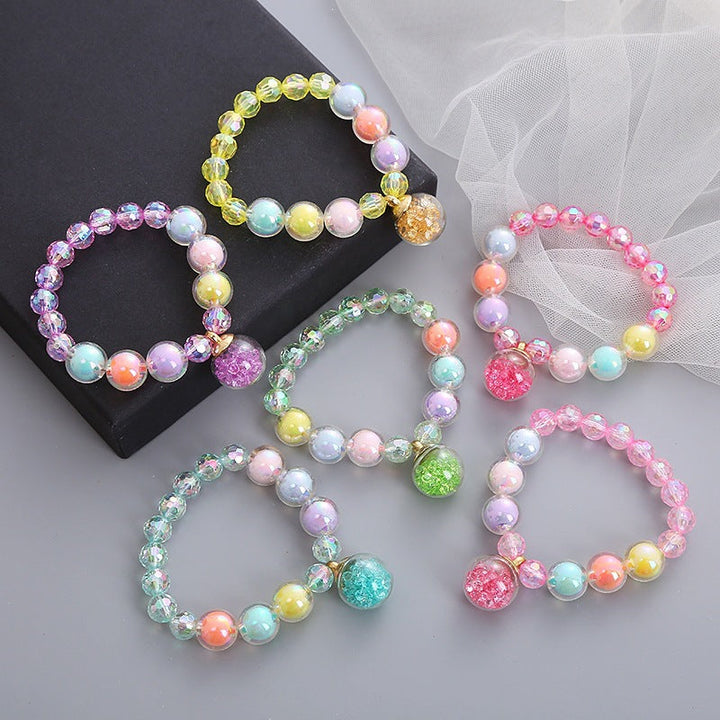 Bracelet Made of Colorful Glass Beads Kalsten