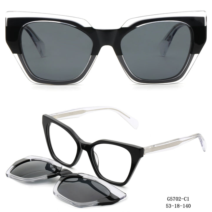 Women's striking oversized sunglasses with removable lenses Kalsten