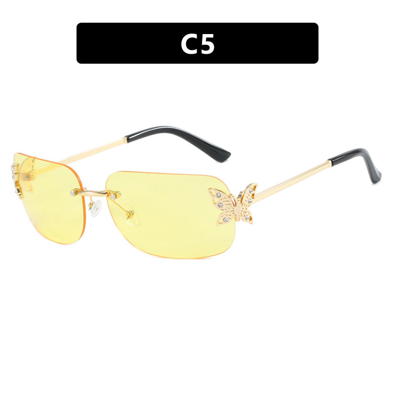 Ladies fashionable sunglasses with delicate butterfly design and protective lenses Kalsten