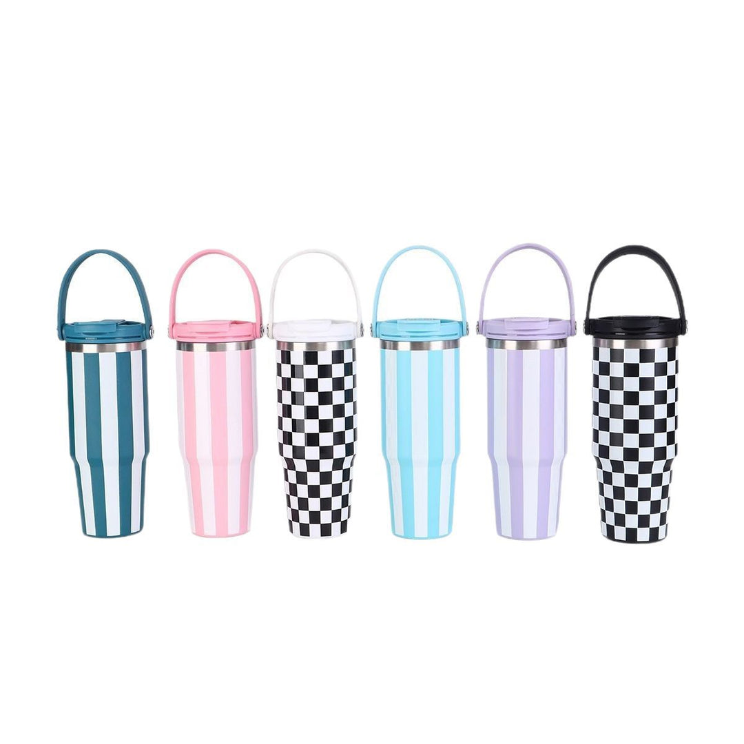 Ladies thermos cup with practical carrying handle from Kalsten