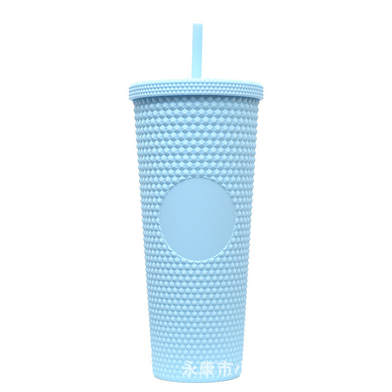 Ladies High-Quality Glitter Drinking Cup with Leak-Proof Lid and Integrated Straw Kalsten