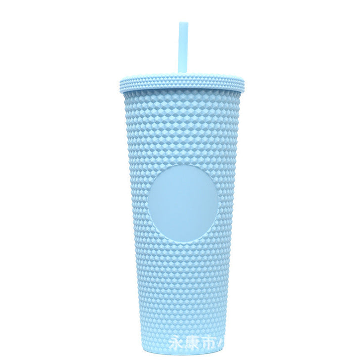 Ladies High-Quality Glitter Drinking Cup with Leak-Proof Lid and Integrated Straw Kalsten