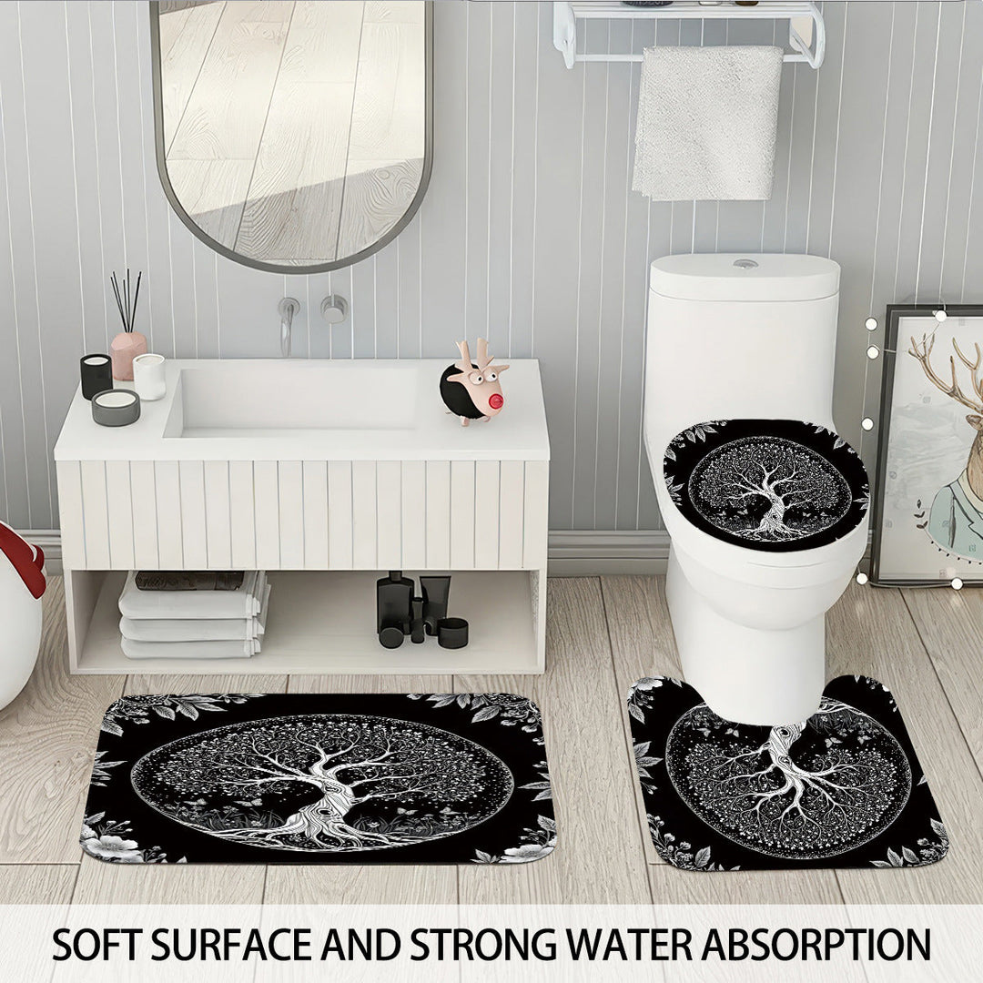Artistic Tree Design Bathroom Set Kalsten