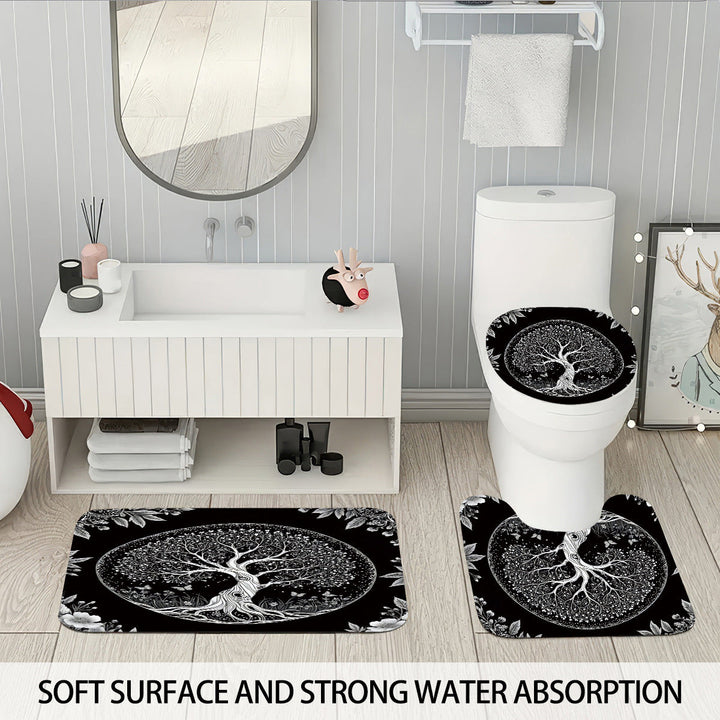 Artistic Tree Design Bathroom Set Kalsten