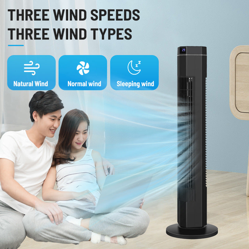 Cooling tower oscillating bladeless fan with digital display and remote Kalsten