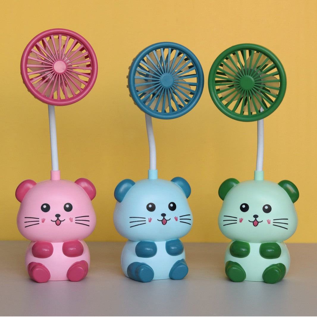 Unisex Cute Mini Hand Fan with Flexible Head Kalsten