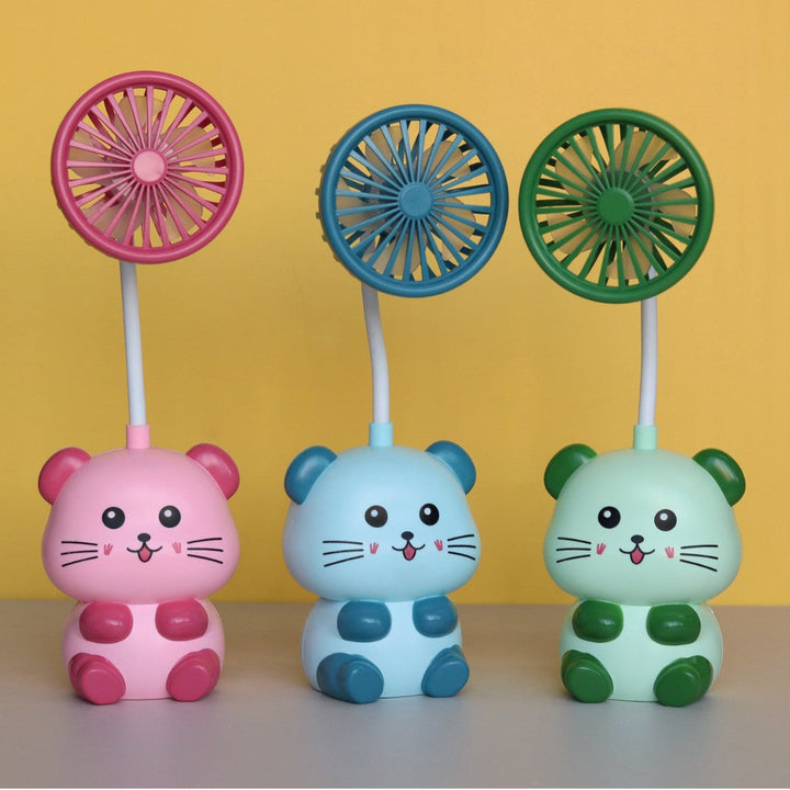 Unisex Cute Mini Hand Fan with Flexible Head Kalsten