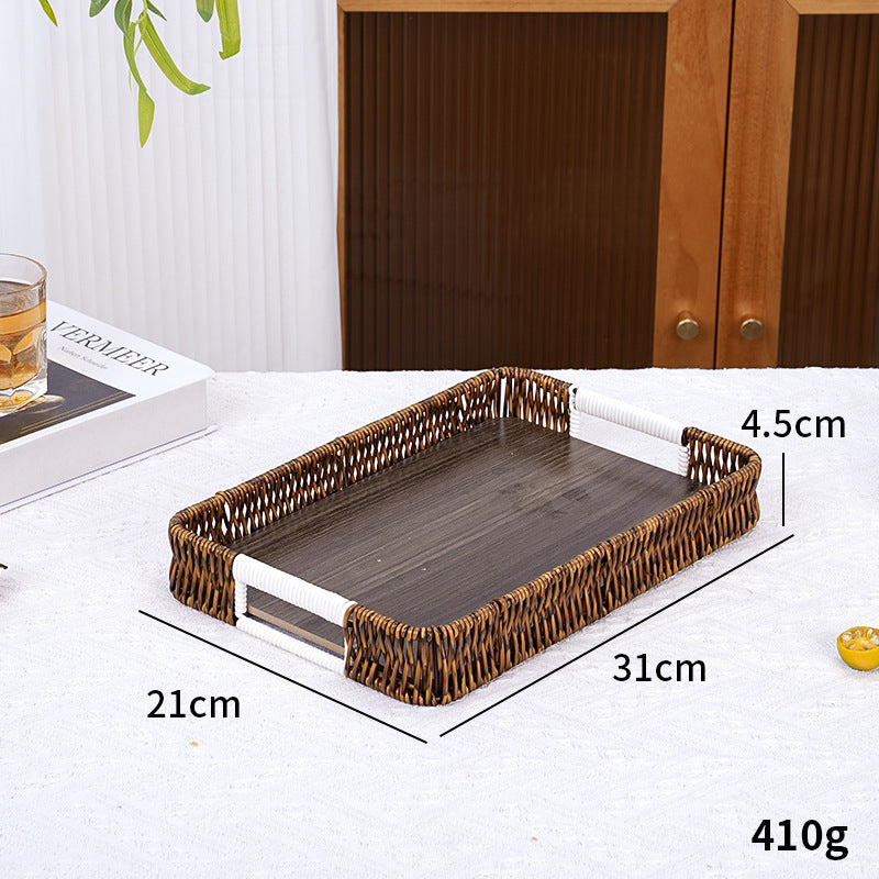 Decorative Woven Serving Tray Acalora