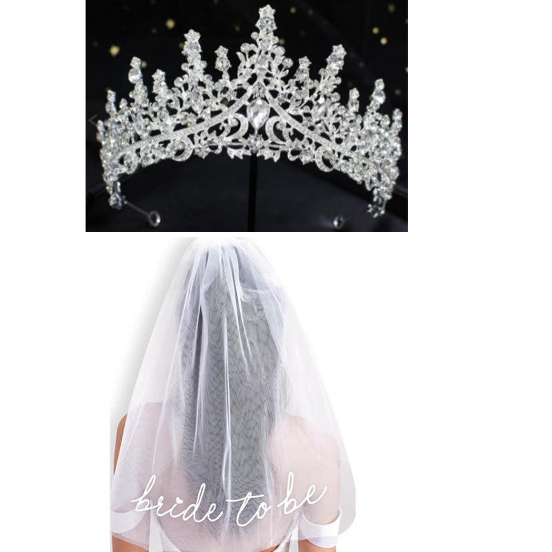 Women's Wedding Tiara and Veil Set Kalsten