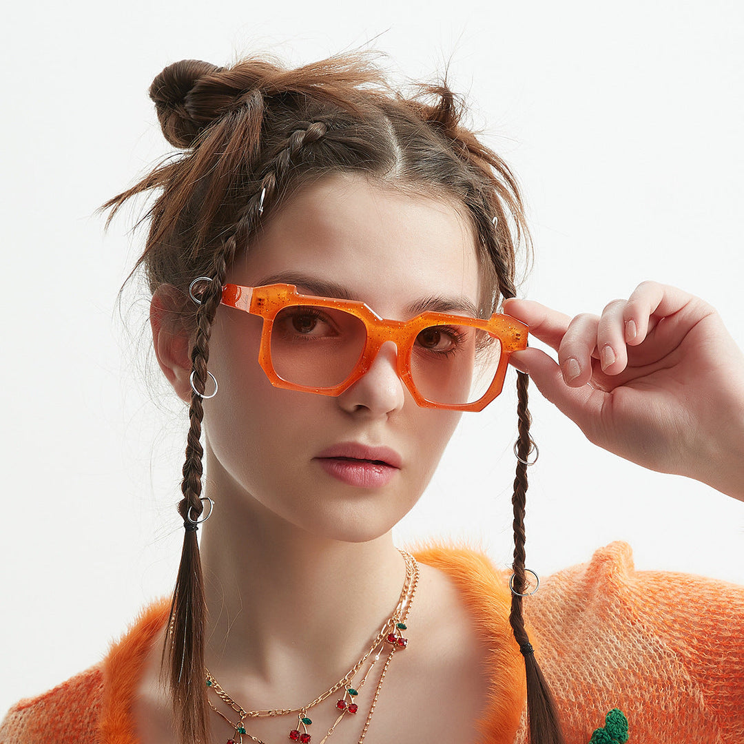 Women's fashionable transparent sunglasses with stylish gradient lenses Kalsten