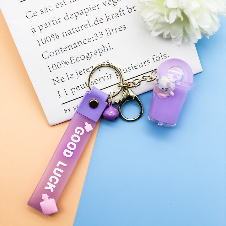 Unisex keychain with decorative cocktail design Kalsten